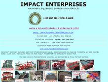 Tablet Screenshot of impact-enterprises.com